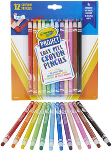 Crayola Project Easy-peel Crayon Pencils (Set of 12)
