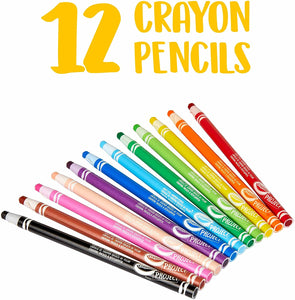 Crayola Project Easy-peel Crayon Pencils (Set of 12)