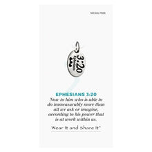 Load image into Gallery viewer, Charm - Ephesians 3:20