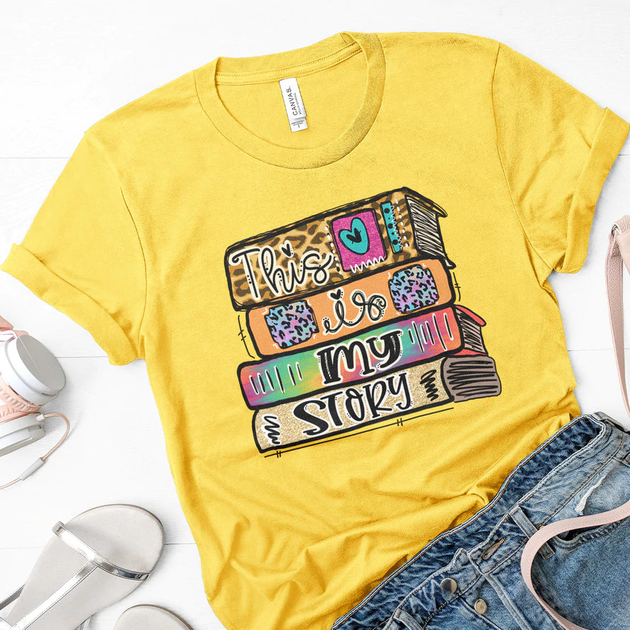 T-Shirt - This is My Story Books (Faithful & Co)