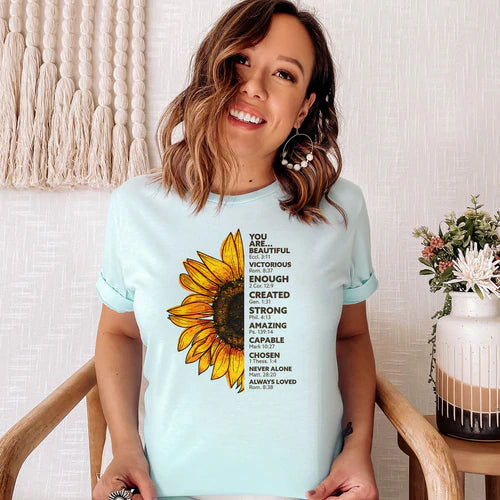 T-Shirt - You Are - Sunflower (Faithful & Co)
