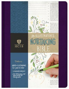 HCSB Bible - The Illustrator's Notetaking Bible - Purple