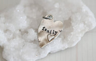 Charm - Rustic Heart - Family (Jennifer Dahl)