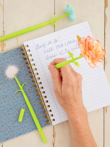 Pen - Happy Gel Ink Pen Set - Crochet Flower (Natural Life)
