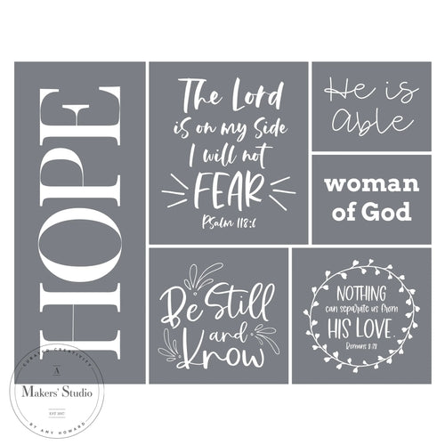 Stencil - Bible Verses (A Maker's Studio)