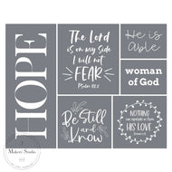 Stencil - Bible Verses (A Maker's Studio)