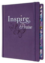 Load image into Gallery viewer, NLT Inspire Praise Bible for Coloring and Creative Journaling (Purple Hardcover)