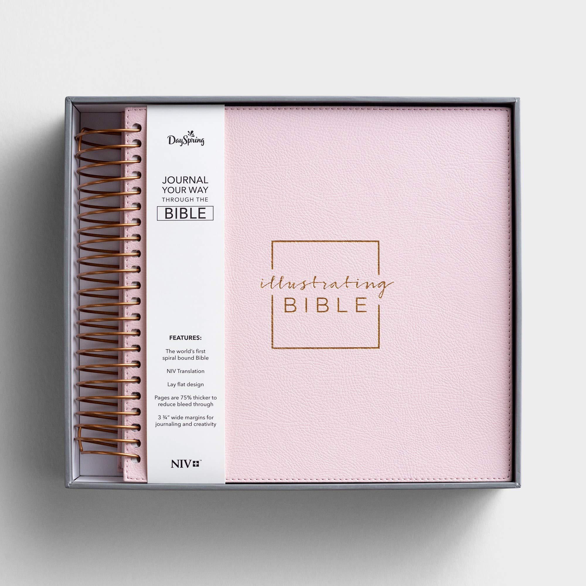 NIV Illustrating Bible Spiral Bound Pink Faith Reflections Niv illustrating bible spiral bound pink faith reflections