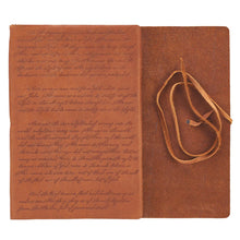 Load image into Gallery viewer, Journal - In the Beginning - John 1:1-14 (Full Grain Leather Journal with Wrap Closure)
