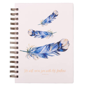 Journal - He will cover You with His Feathers (Hardcover Wire-bound)