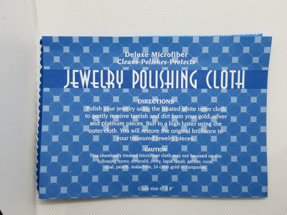 Jewelry Polishing Cloth: Cleans-Polishes-Protects
