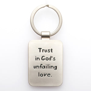 Metal Keyring: Trust God's Unfailing Love