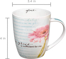 Load image into Gallery viewer, Mug - His Grace is Sufficient for me, 12 oz