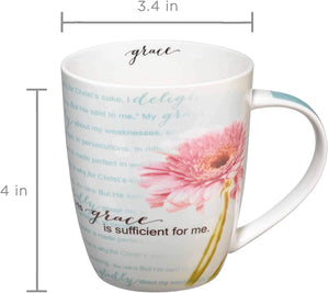 Mug - His Grace is Sufficient for me, 12 oz