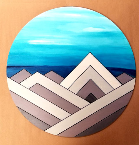 Wood Mountain Art - Hand-painted (Linda Crummer)