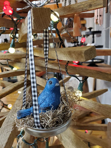 Ornament - Blue Bird in Nest