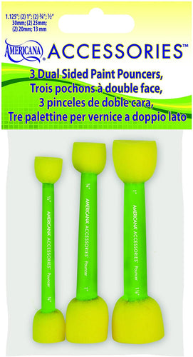 Paint Pouncers, 3 Dual Sided (DecoArt)