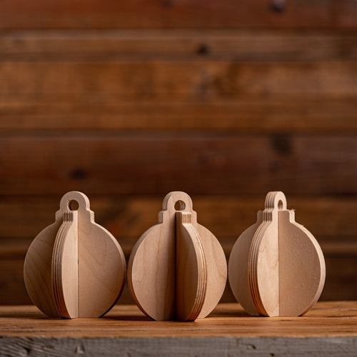 Wood Slotted Ornaments