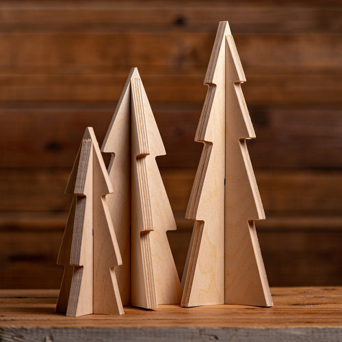 Wood Slotted Trees