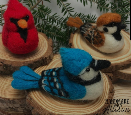 Needle Felted Birds (Handmade With Allison)
