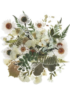Vintage Natural Stickers, 40Pcs Flowers Decorative 