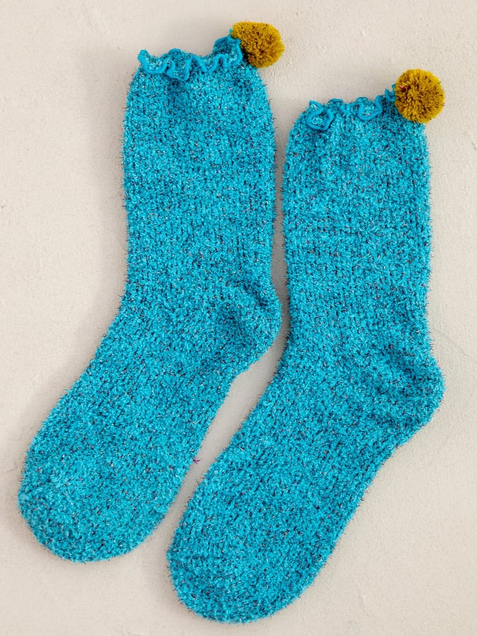 Socks - Cupcake, Gnome, Blue (Natural Life)