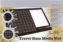 Load image into Gallery viewer, Travel Glass Media Mat (Tim Holtz)