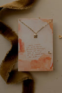 Necklace - Canvas + Clay (Dear Heart)