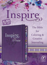 Load image into Gallery viewer, NLT Inspire Praise Bible for Coloring and Creative Journaling (Purple Hardcover)