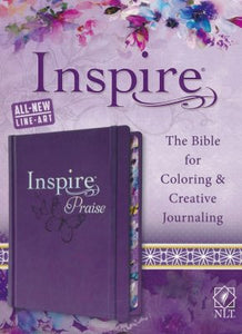 NLT Inspire Praise Bible for Coloring and Creative Journaling (Purple Hardcover)